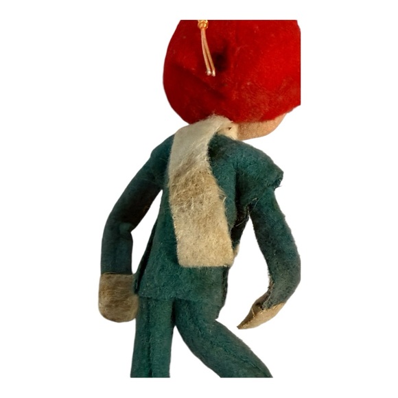 Lot of 3 Stockinette Pixie Elves Ornament Vintage Pixie Elf Ornament - Picture 8 of 16